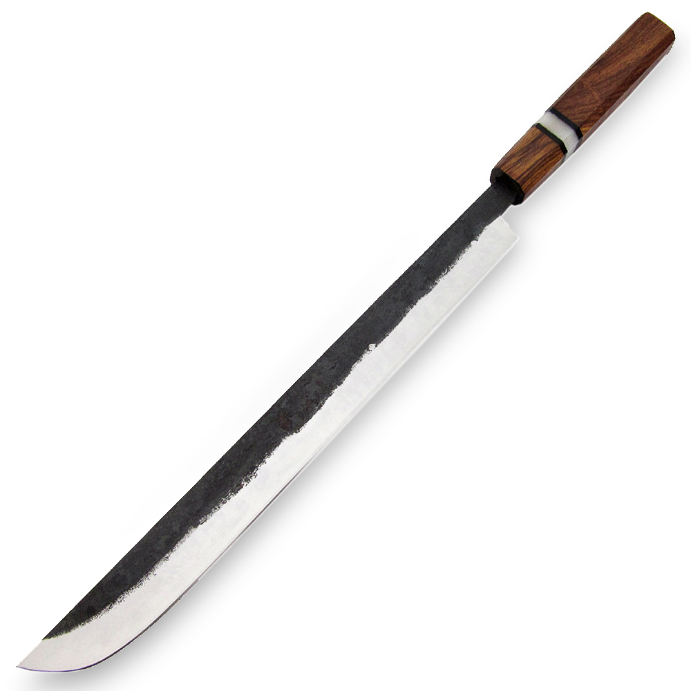 WHITE DEER Japanese Shape Long 17.7" Forging Hammer TANTO Kitchen Chef Knife