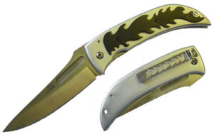 Measures Flame Knife In Silver