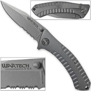 WARTECH USA Unified Defender Folding Knife Extreme VersaPocket 440 Stainless Steel