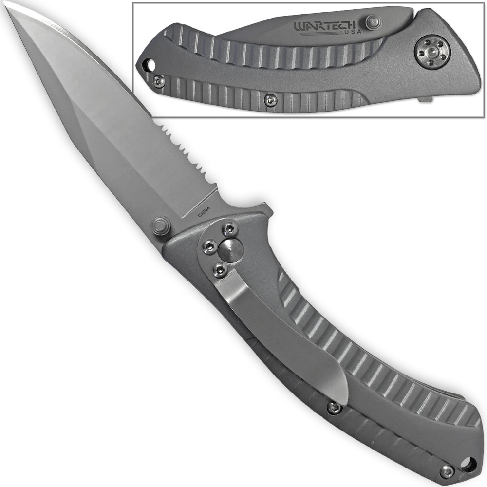 WARTECH USA Unified Defender Folding Knife Extreme VersaPocket 440 Stainless Steel