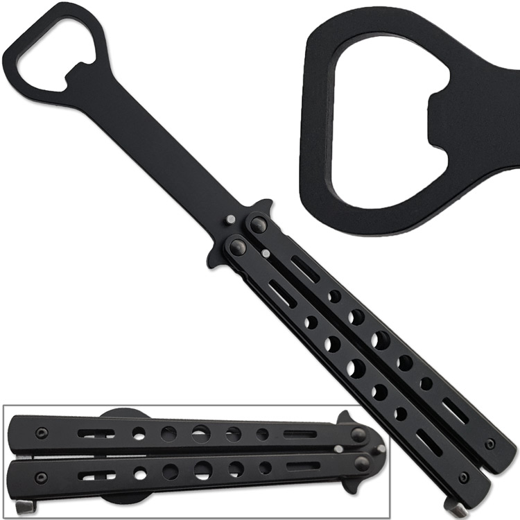Balisong Trainer Bottle Opener Butterfly Knife Style Bartender T