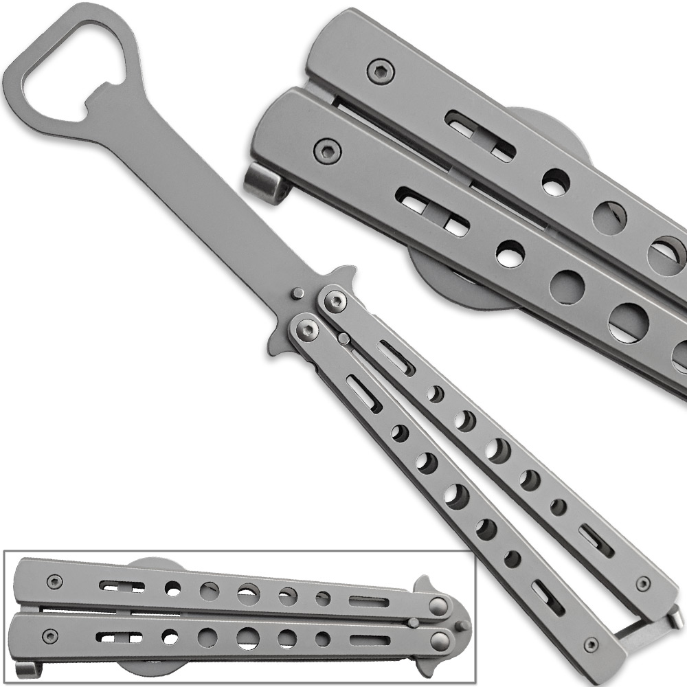 Butterfly Trainer Bottle Opener Balisong Knife Style Bartender