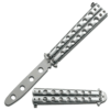 Balisong Butterfly Knife Silver Training  for Martial art