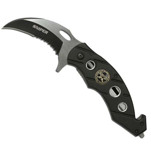 Sniper " Karambit Rescue Folder Spring Assist