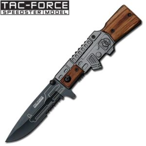 Police" M-16 Style Spring Assist Knife