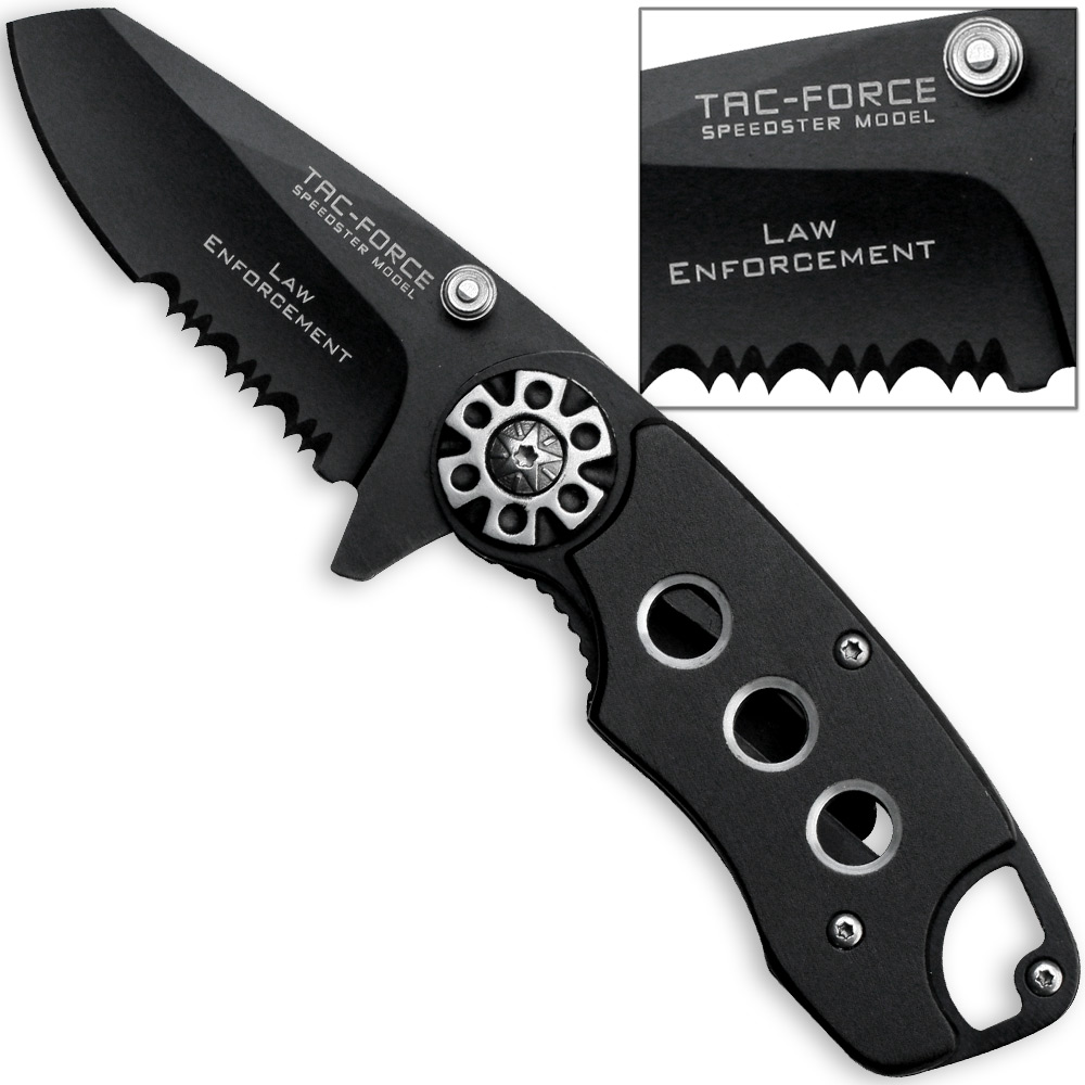 TAC Force Speedster Law Enforcement Spaypoint Knife Assisted-O Carry Knife