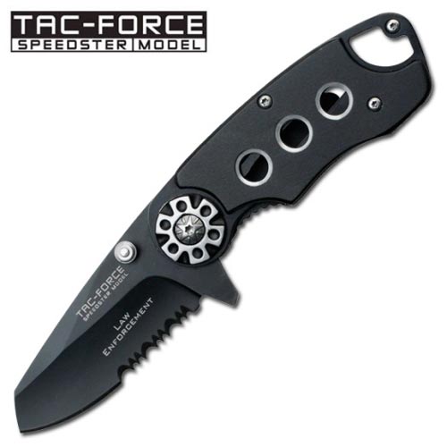 TAC Force Speedster Law Enforcement Spaypoint Knife Assisted-O Carry Knife