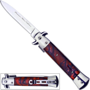 Premium Milano Collection  Spring Assist Knife - Red