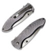 Diamond Cut Silver SS Blade Spring Assist Pocket Knife