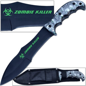 Zombie Outbreak Response Knife Hybrid Extreme Full Tang 12.5in Grey Survival EDC