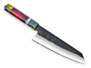 WHITE DEER 1095 Hand Forged Steel Santoku Tanto Chef Knife Japanese  Limited  Edition