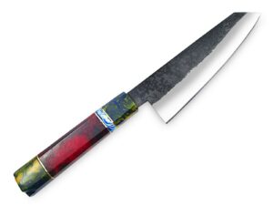 WHITE DEER 1095 Hand Forged Steel Santoku Tanto Chef Knife Japanese  Limited  Edition