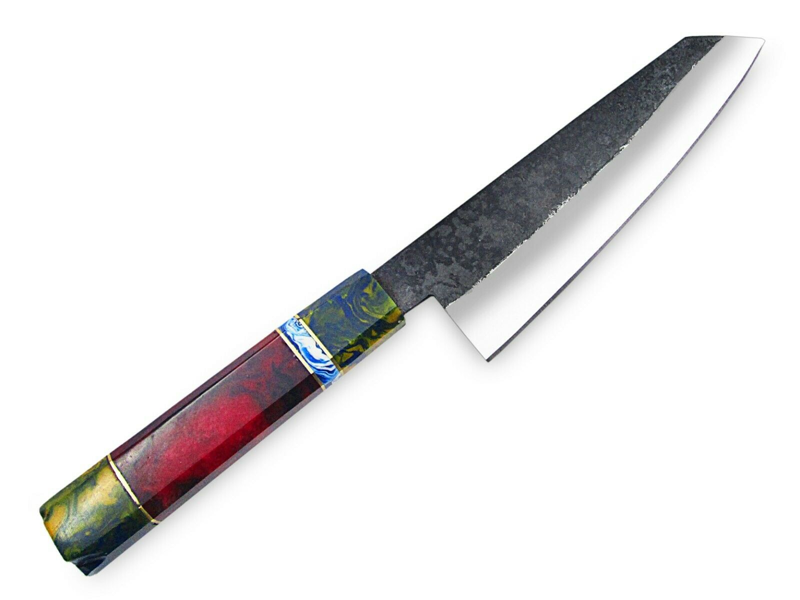 WHITE DEER 1095 Hand Forged Steel Santoku Tanto Chef Knife Japanese  Limited  Edition