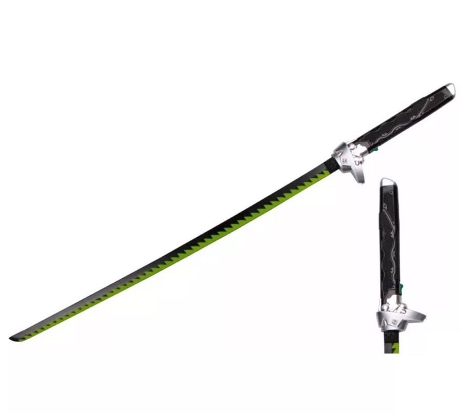 NEWON Game Overwatch Genji Cosplay 41" Foam Sword + Scabbard OW Cosplay Props