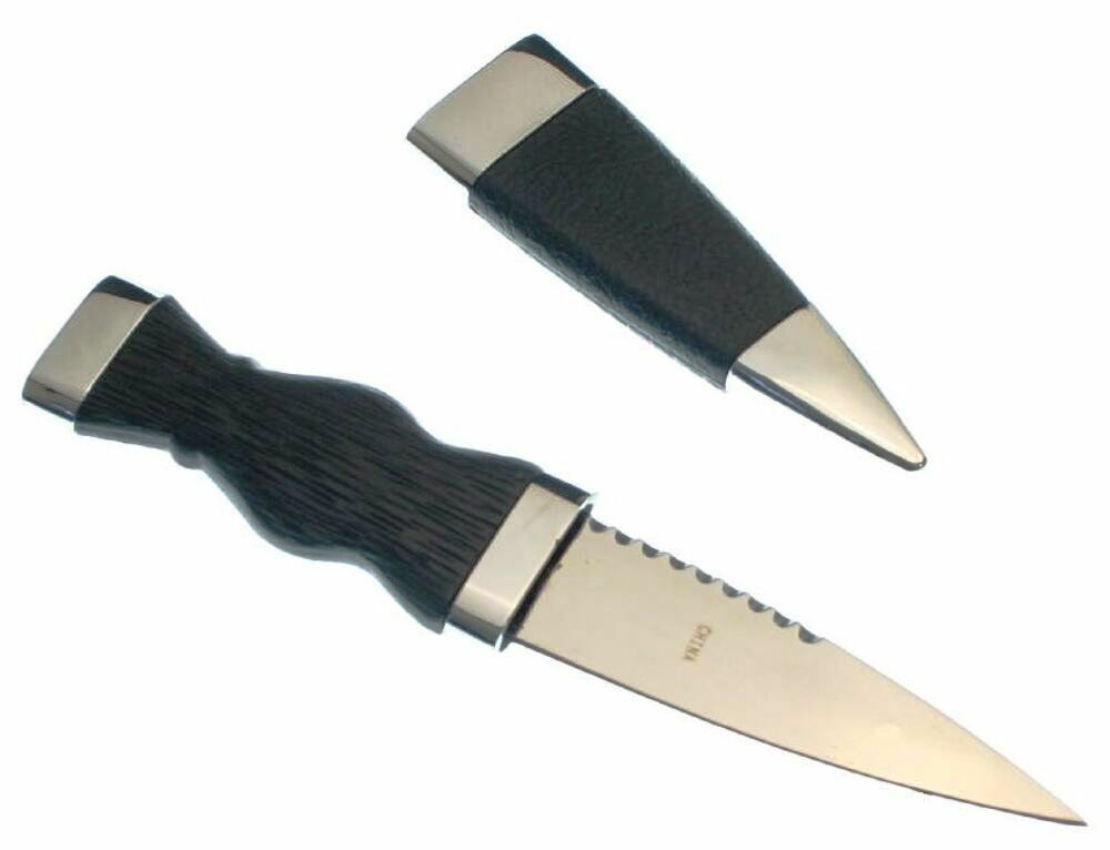 HISTORICAL SHORT SCOTTISH DIRK DAGGER BLACK